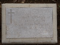 Struma Military Cemetery - Broughton, H